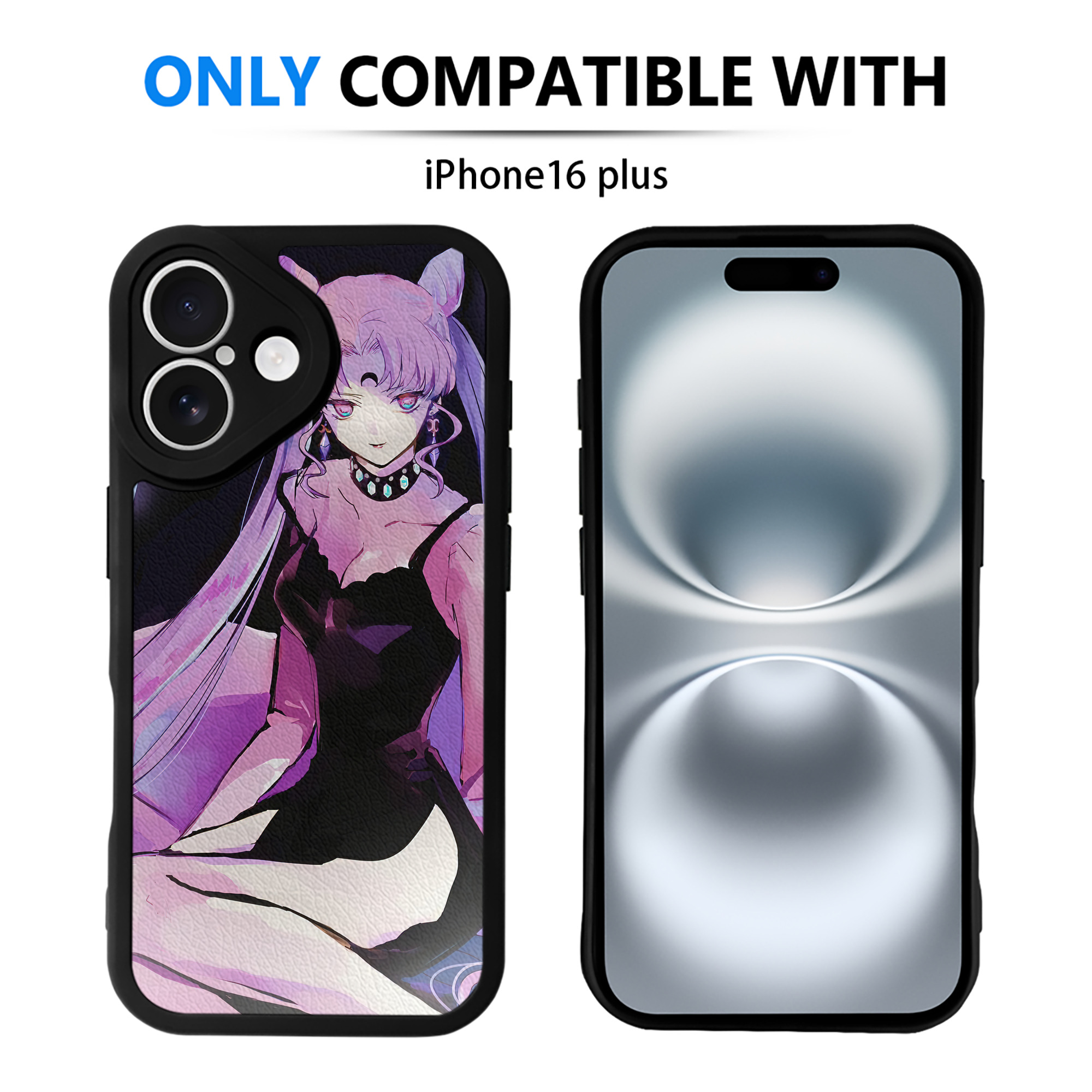 （画像用） 美少女戦士セーラームーン Sailor Moon 【iPhone 16シリーズ対応】シリコンスマホケース（レザー調） 材質：シリコン
